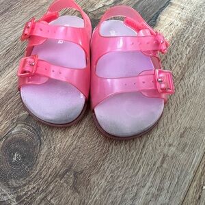 Mini Melissa size 6 - hot pink sandals